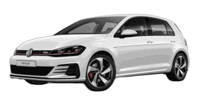 VW Golf 7 diesel automatic rental car at Tirana Airport